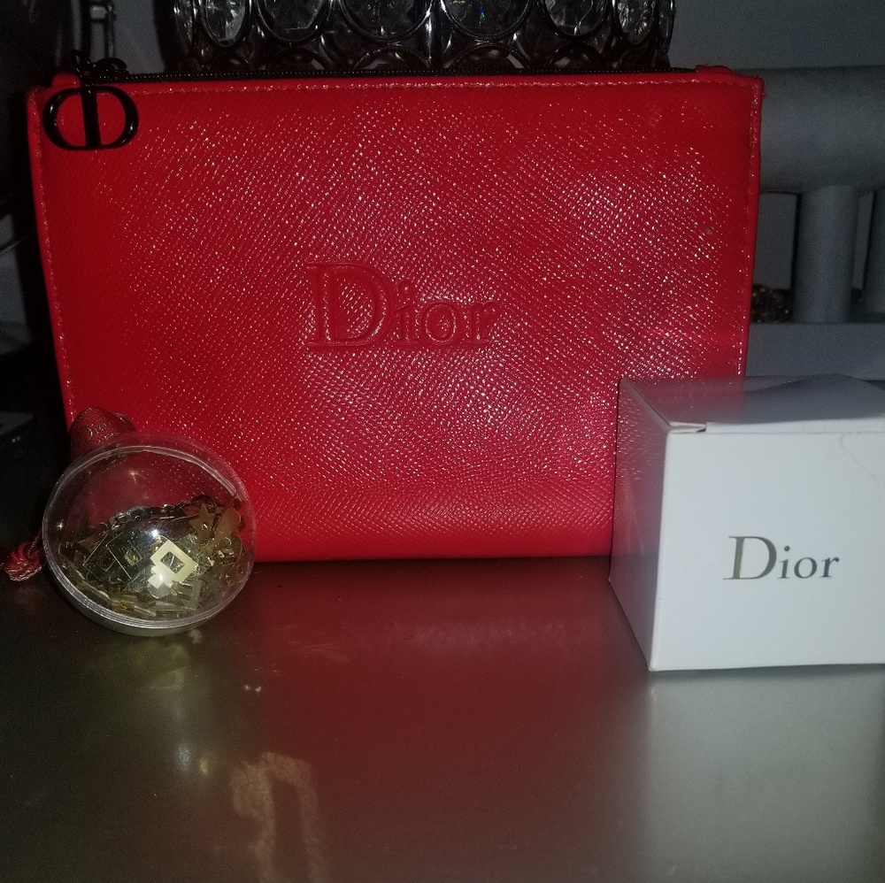 Dior makeup bag.